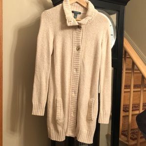 Lauren Ralph Lauren long cardigan sweater size M